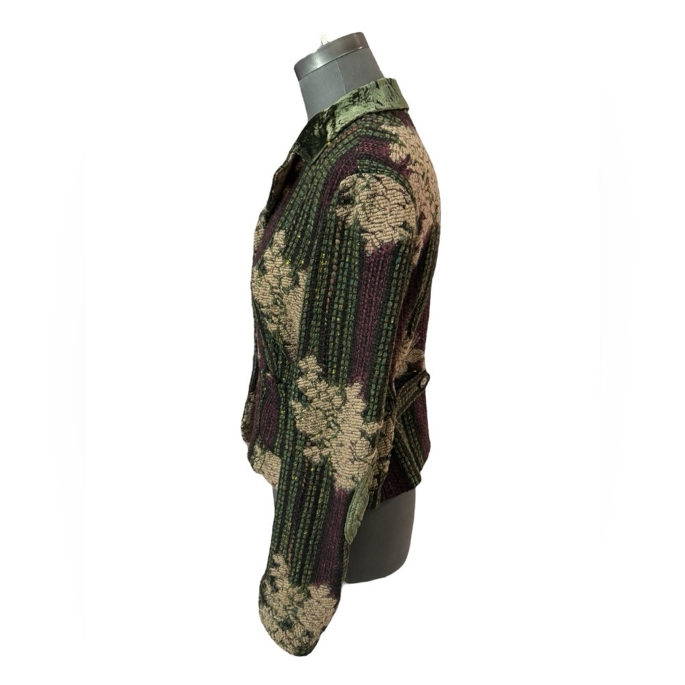 Vintage Etro Fall 2004 Runway Wool Brocade Blazer IT 46 US 10 - Picture 4 of 14